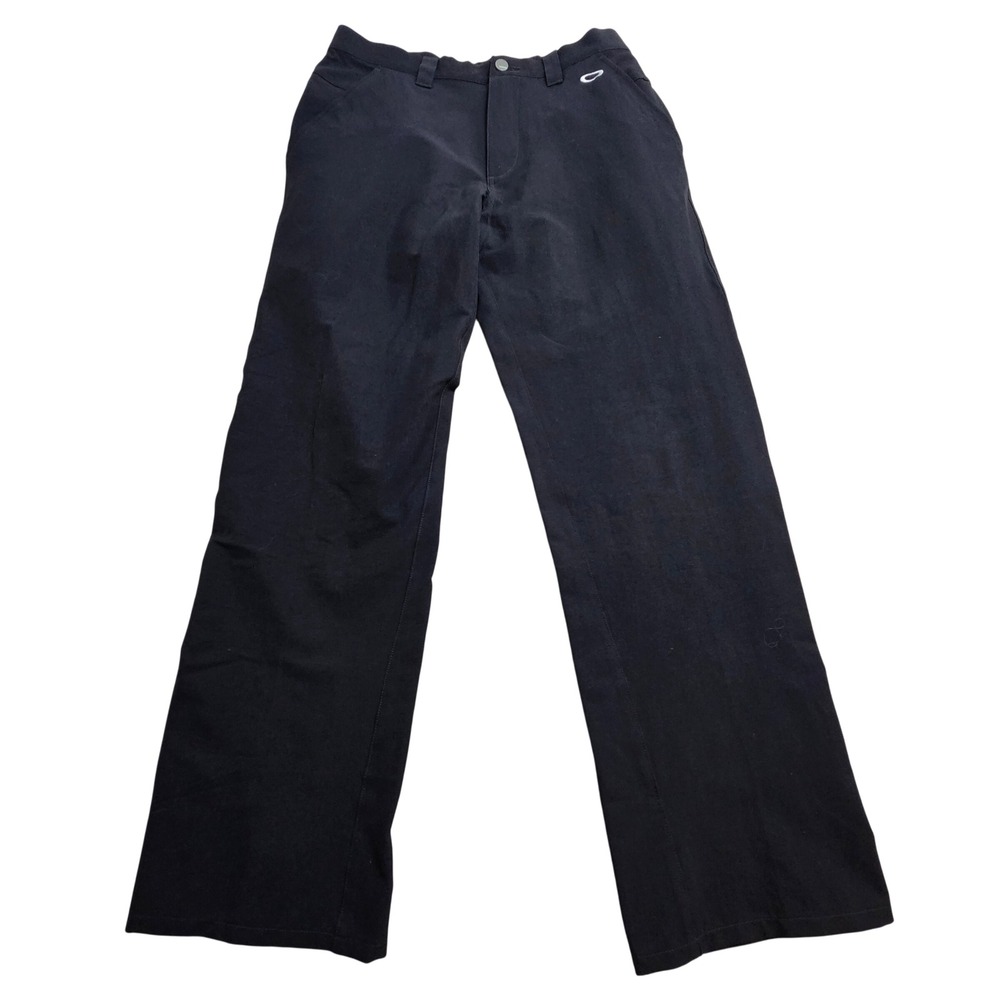 Oakley Golf Pants Mens 32W Black Straight Leg Split Hem 421248A